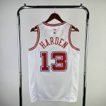 NBA 13 Harden Rockets 23-24 city Maillot blanc imprimé